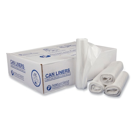 Integrated Bagging Systems 30 gal Trash Bags, 30 in x 37 in, Heavy-Duty, 16 microns, Clear, 500 PK S303716N
